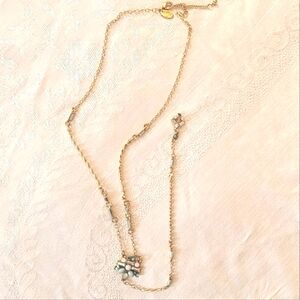 Charming Charlie Lariat "Y" Style Long Necklace Goldtone